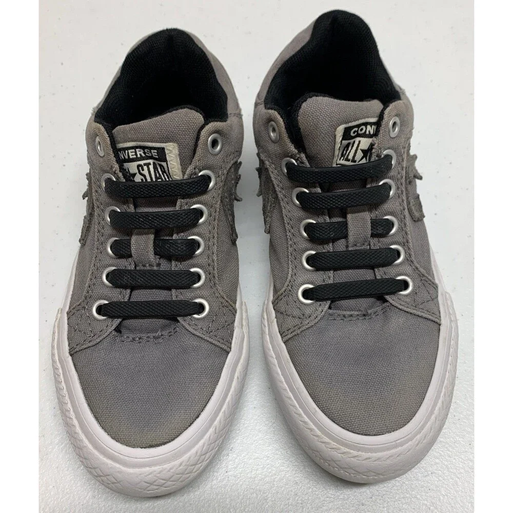 Converse Pro Blaze Shoes Sneakers Youth 13 Gray Star Chevron Canvas